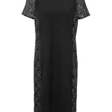 Damen Kleid Etuikleid Cocktailkleid Abendkleid kurz kurzarm Spitze schwarz Damen Kleid Etuikleid Cocktailkleid Abendkleid kurz kurzarm Spitze schwarz