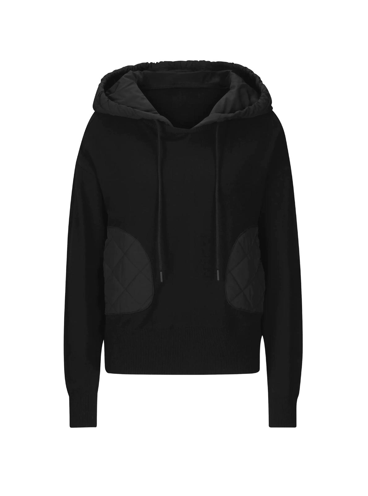 Damen Pullover mit Kapuze, schwarz Damen Pullover mit Kapuze, schwarz