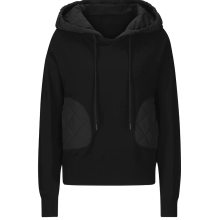 Damen Pullover mit Kapuze, schwarz Damen Pullover mit Kapuze, schwarz