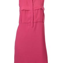 Damen Kleid Minikleid sexy Sommerkleid ärmellos pink Business Kleid Dress Büro Damen Kleid Minikleid sexy Sommerkleid ärmellos pink Business Kleid Dress Büro