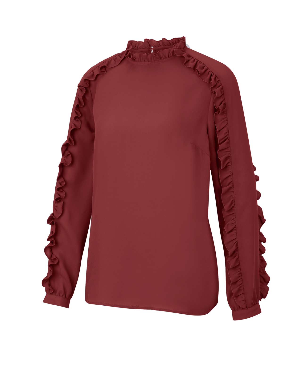 Damen Bluse in terracotta Damen Bluse in terracotta