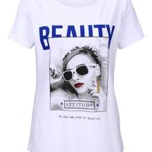 Damen Shirt weiß bunt Heine Damen Shirt weiß bunt Heine