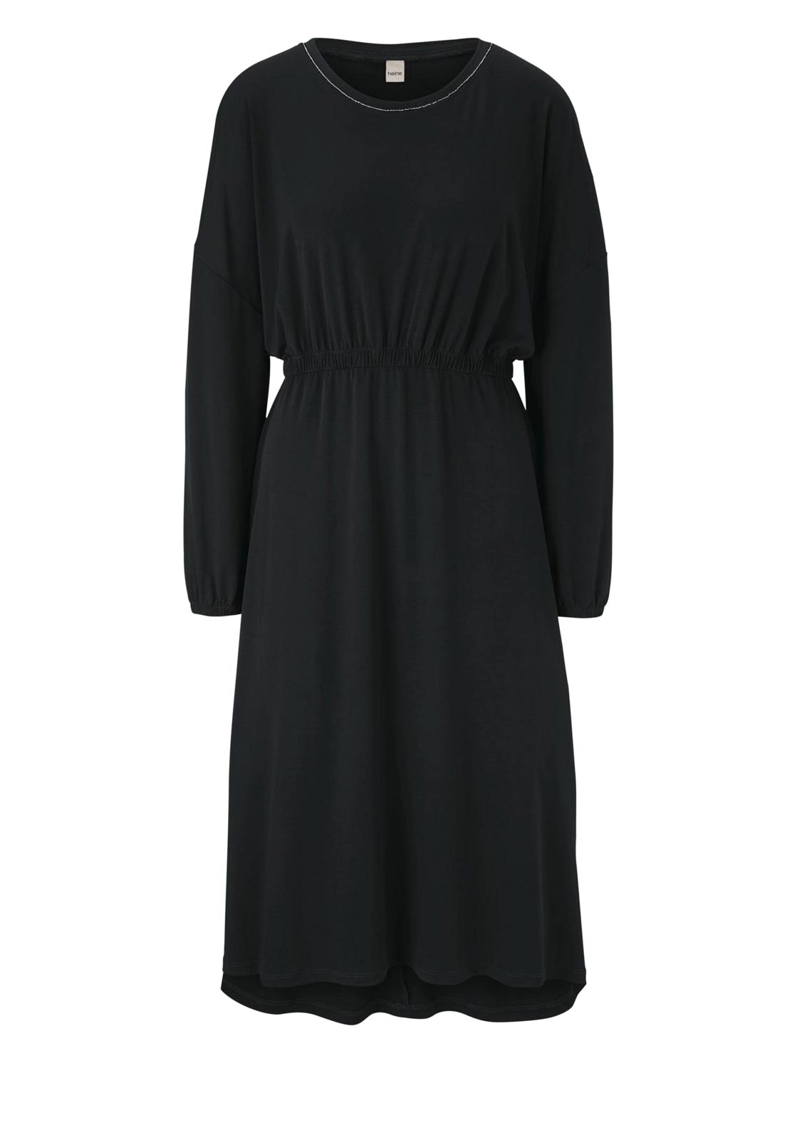 Heine Damen Kleid Druckkleid schwarz Heine Damen Kleid Druckkleid schwarz