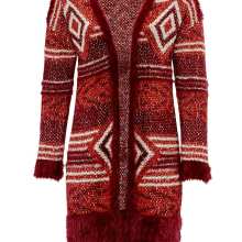 Damen Strickjacke von Heine - Best Connections bordeaux-rot-weiß Damen Strickjacke von Heine - Best Connections bordeaux-rot-weiß