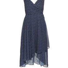 Chiffon-Druckkleid, marine-ecru Chiffon-Druckkleid, marine-ecru