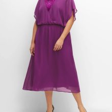 Abendkleid m. Pailletten, beere Abendkleid m. Pailletten, beere