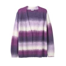 Strickjacke m. Farbverlauf in Batik-Optik, lavendel Strickjacke m. Farbverlauf in Batik-Optik, lavendel