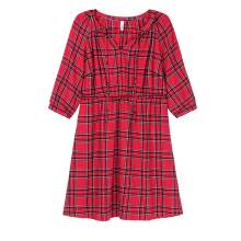 Karokleid, mohnrot-bunt Karokleid, mohnrot-bunt