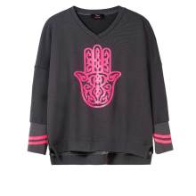 Sweatshirt, anthrazit-pink Sweatshirt, anthrazit-pink