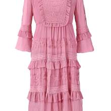 Kleid Minikleid Stufenkleid Volants rosa rose Spitze Spitzenkleid Herbstkleid Kleid Minikleid Stufenkleid Volants rosa rose Spitze Spitzenkleid Herbstkleid