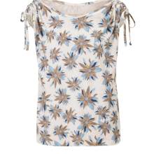 Damen Shirt T-shirt Druckshirt, weiß-himmelblau Damen Shirt T-shirt Druckshirt, weiß-himmelblau