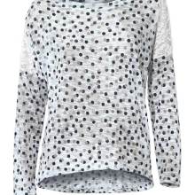 Damen Pullover Strickpullover weiß gemustert 48 50 softer Feinstrick mit Spitze Damen Pullover Strickpullover weiß gemustert 48 50 softer Feinstrick mit Spitze