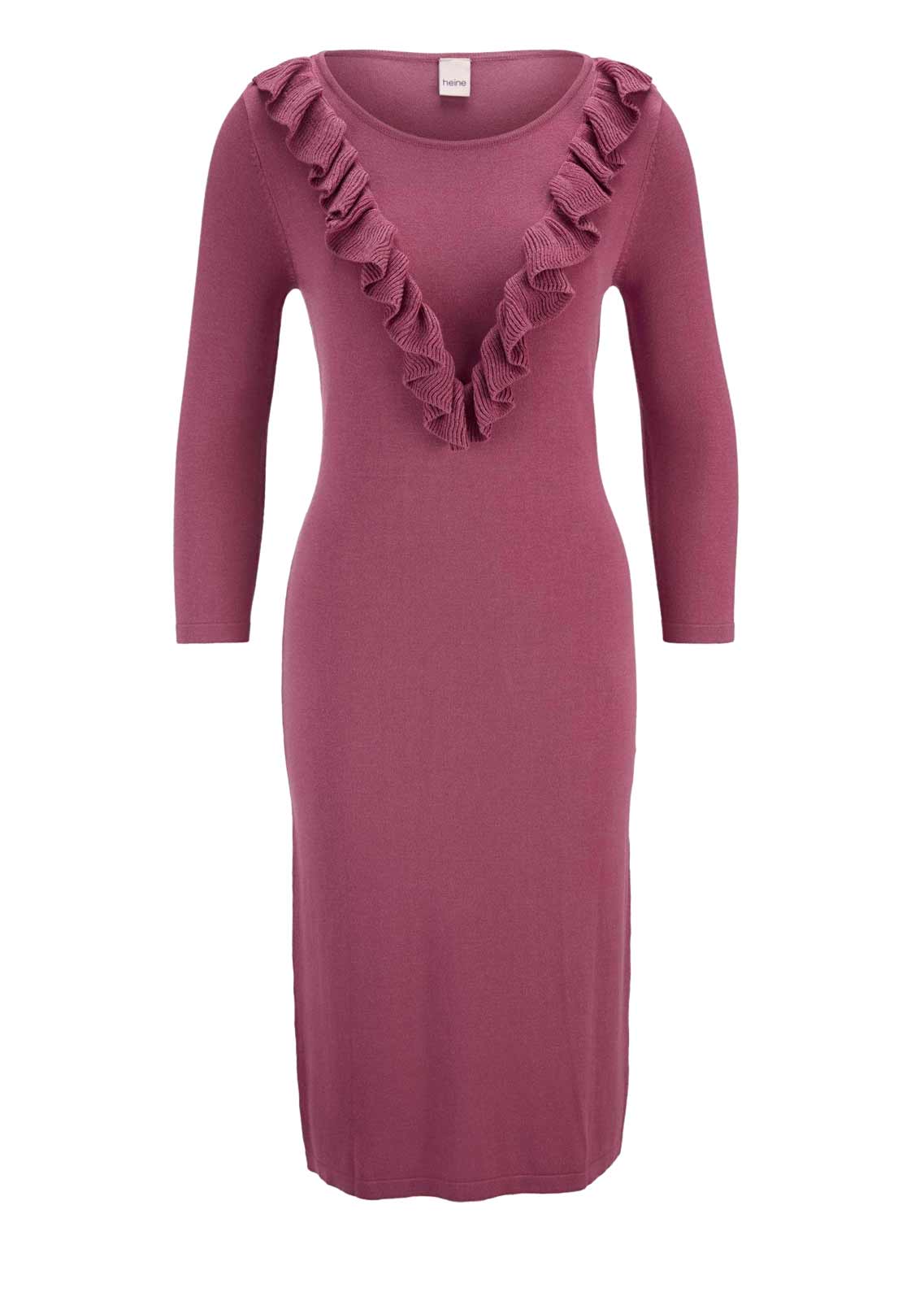 Kleid Strick Pulloverkleid beere Kleid Strick Pulloverkleid beere