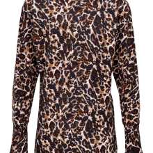 Damen Pullover Strickpullover mit Animal Print braun Langarm Herbst Pulli Damen Pullover Strickpullover mit Animal Print braun Langarm Herbst Pulli