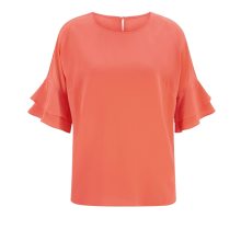 Damen Seidenbluse, koralle Damen Seidenbluse, koralle