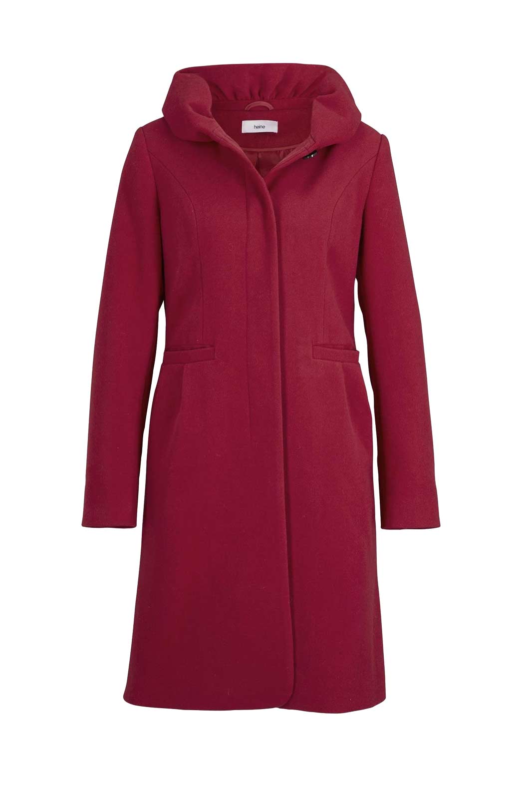 Ashley Brooke Damen Mantel warm Wintermantel Wollflauschmantel  rot Ashley Brooke Damen Mantel warm Wintermantel Wollflauschmantel  rot