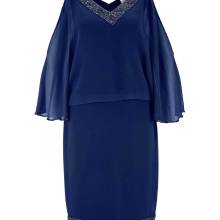 Heine Cocktailkleid mit Perlen marine Heine Cocktailkleid mit Perlen marine