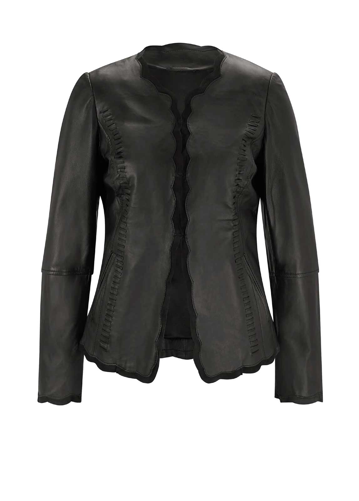 Bikerjacke Leder Lederblazer schwarz Jacke echtes Leder 36 Bikerjacke Leder Lederblazer schwarz Jacke echtes Leder 36