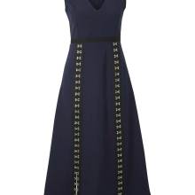 Damen Abendkleid kurz Ballkleid Cocktailkleid Midikleid ärmellos blau Damen Abendkleid kurz Ballkleid Cocktailkleid Midikleid ärmellos blau