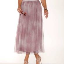 Maxirock 44 Rock Midirock 22 Kurzgröße Tüllrock braun gemustert Maxirock 44 Rock Midirock 22 Kurzgröße Tüllrock braun gemustert