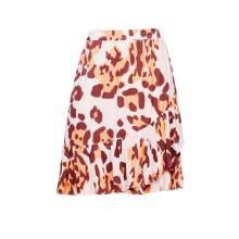 Damen Volant-Druckrock, apricot-papaya Damen Volant-Druckrock, apricot-papaya