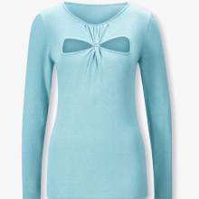 Cut-Outs-Pullover, aquamarin Cut-Outs-Pullover, aquamarin