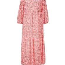 Damen Kleid 46 Maxikleid Sommerkleid Frühling Freizeitkleid  koralle-ecru Damen Kleid 46 Maxikleid Sommerkleid Frühling Freizeitkleid  koralle-ecru