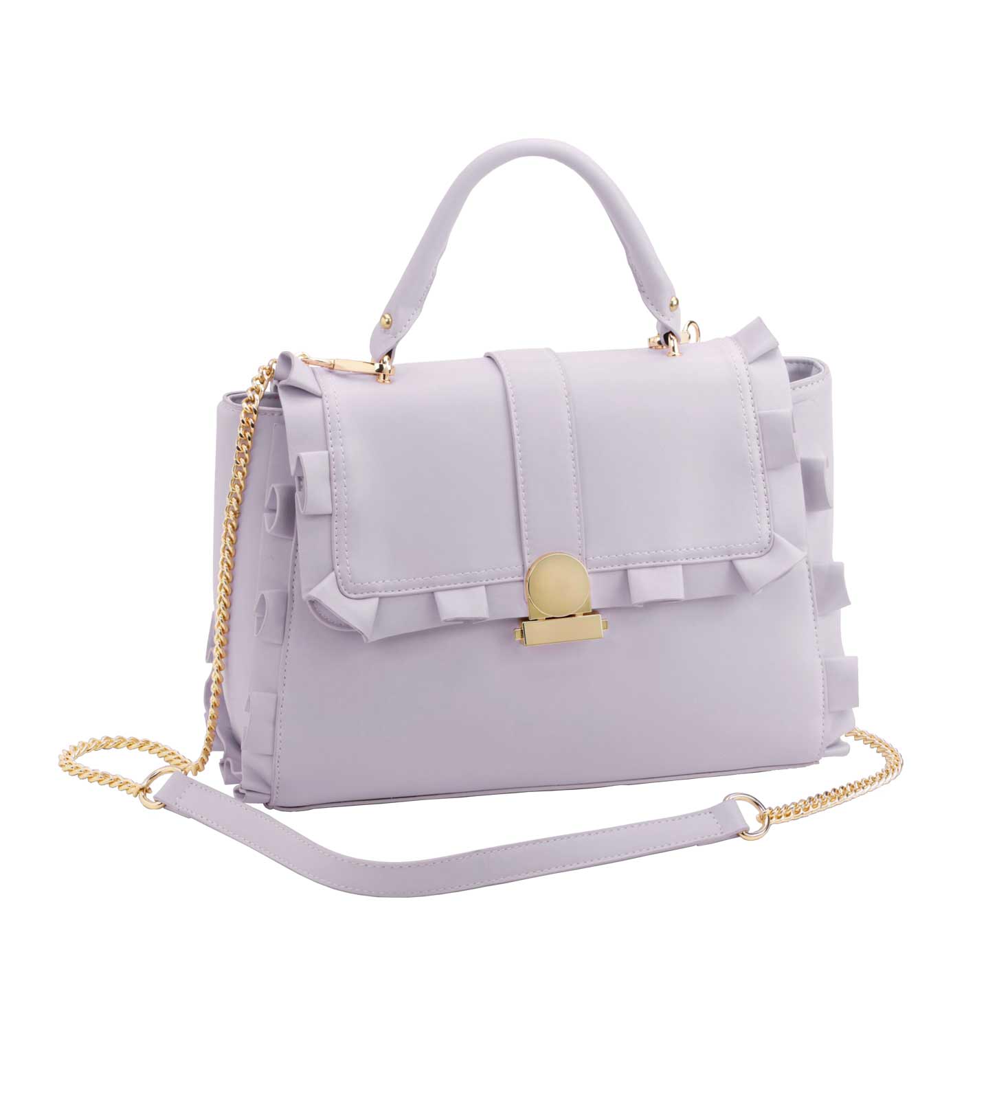 Handtasche, m. Rüschen-Optik-Details, flieder Handtasche, m. Rüschen-Optik-Details, flieder