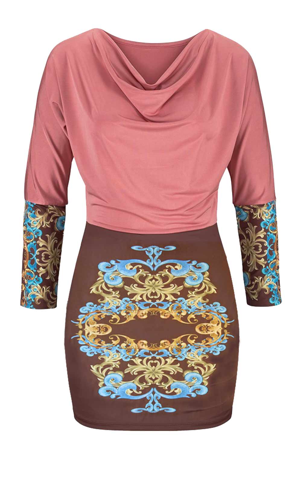 MELROSE Damen-Kleid Rosé-Braun-bunt 246.961 MELROSE Damen-Kleid Rosé-Braun-bunt 246.961