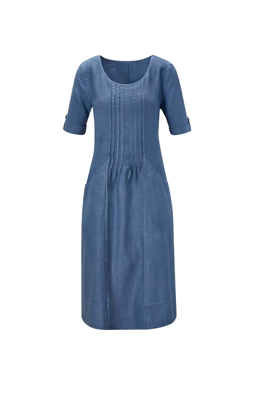 Leinen-Kleid, jeansblau Leinen-Kleid, jeansblau