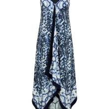 Heine Damen Kleid, weiß-blau Heine Damen Kleid, weiß-blau