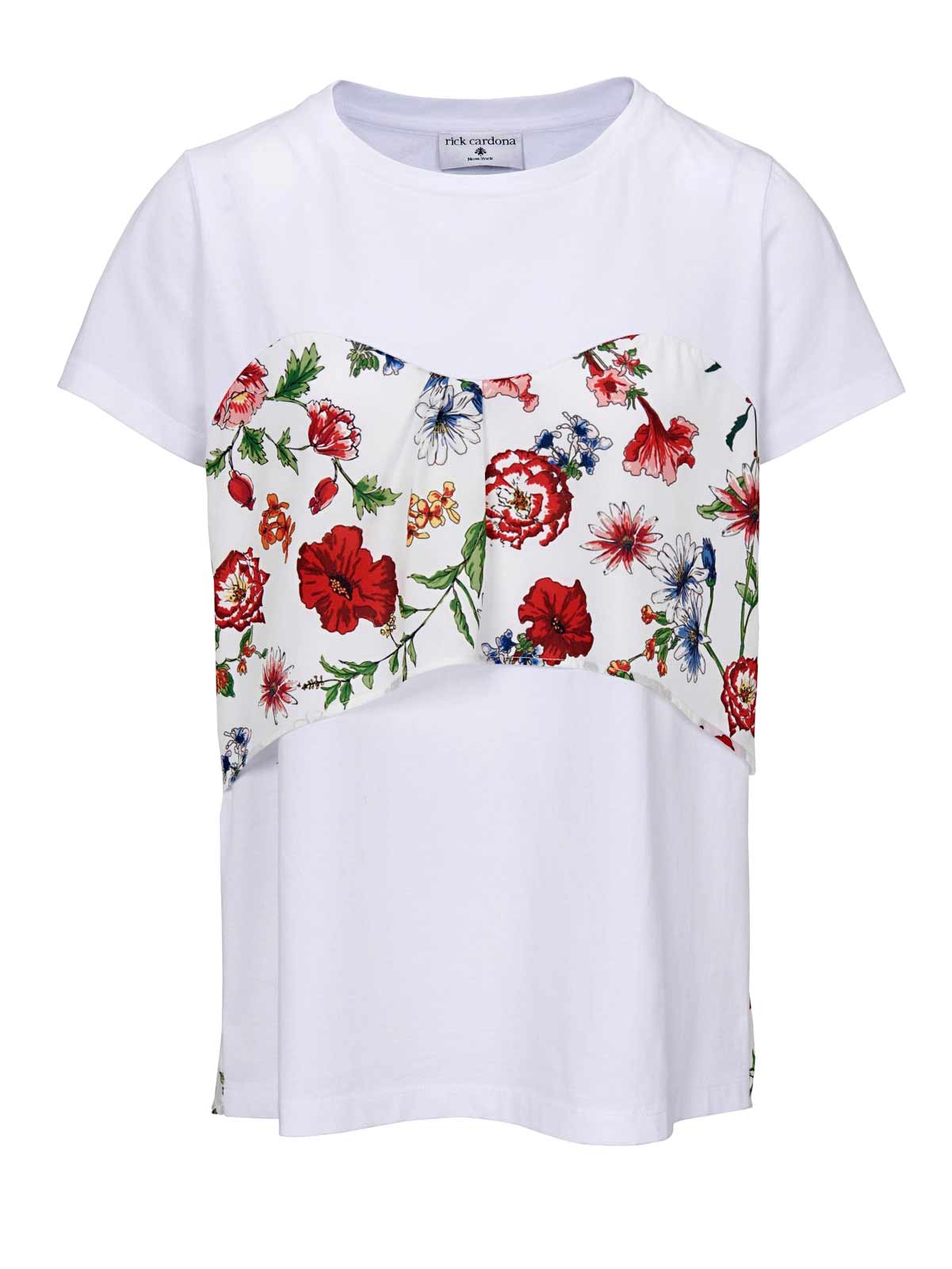 Damen Shirt Kurzarm weiß Halbarm Sommer T Shirt Damenshirt Shirts Blumen Neu Damen Shirt Kurzarm weiß Halbarm Sommer T Shirt Damenshirt Shirts Blumen Neu