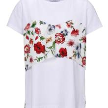 Damen Shirt Kurzarm weiß Halbarm Sommer T Shirt Damenshirt Shirts Blumen Neu Damen Shirt Kurzarm weiß Halbarm Sommer T Shirt Damenshirt Shirts Blumen Neu
