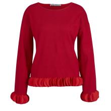 Pullover rot Pulli Strick Pullover Rundhals Langarm warm Winter hibiskus  Pulli Pullover rot Pulli Strick Pullover Rundhals Langarm warm Winter hibiskus  Pulli