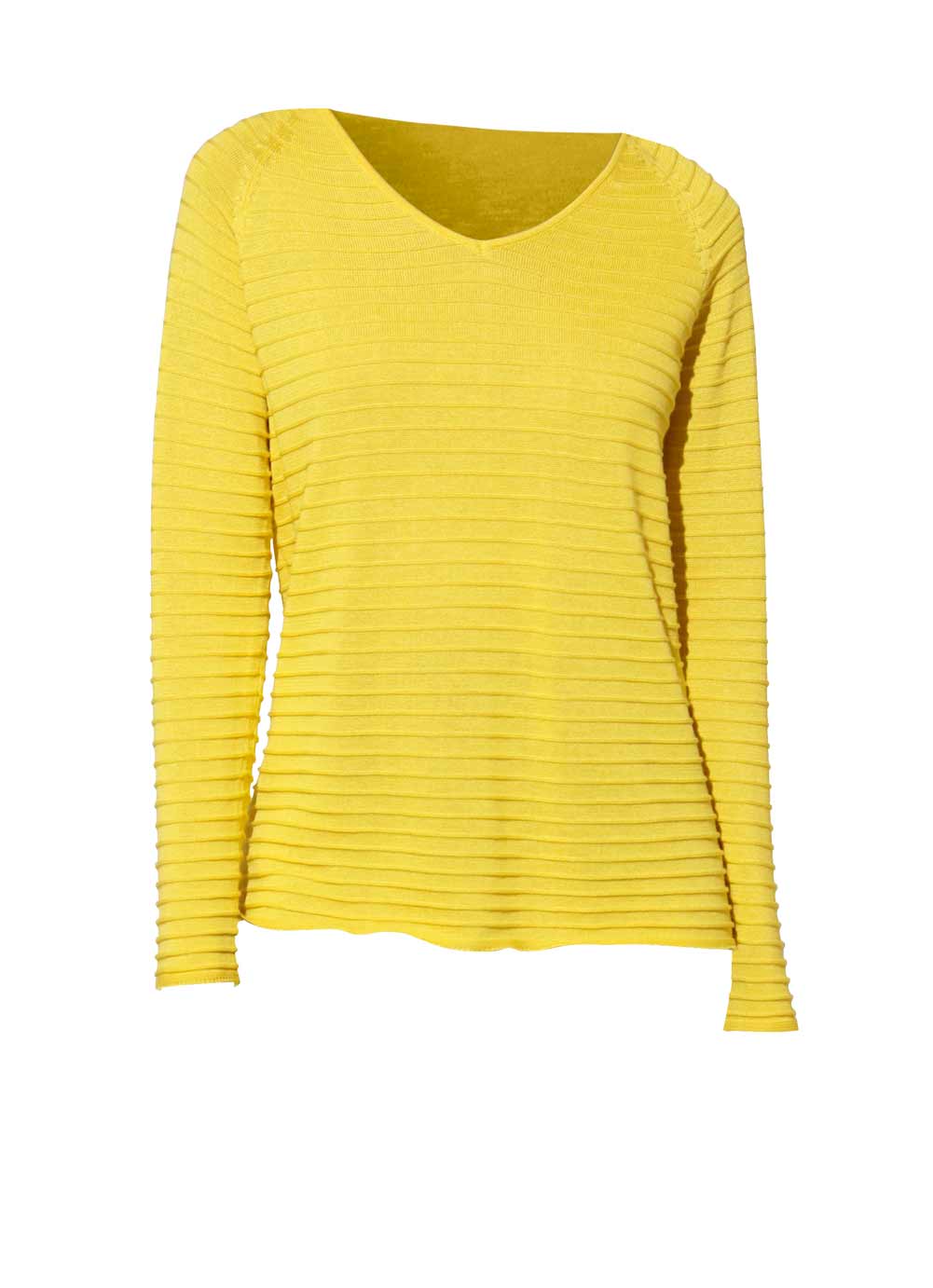 Strickpullover gelb von Création L Strickpullover gelb von Création L