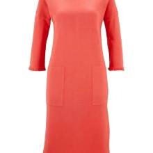 Kleid Strick Pulloverkleid koralle Kleid Strick Pulloverkleid koralle