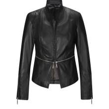 Damen Nappalederjacke, schwarz Damen Nappalederjacke, schwarz