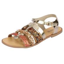 Leder-Sandalette, goldfarben von HEINE Grösse 36 Leder-Sandalette, goldfarben von HEINE Grösse 36