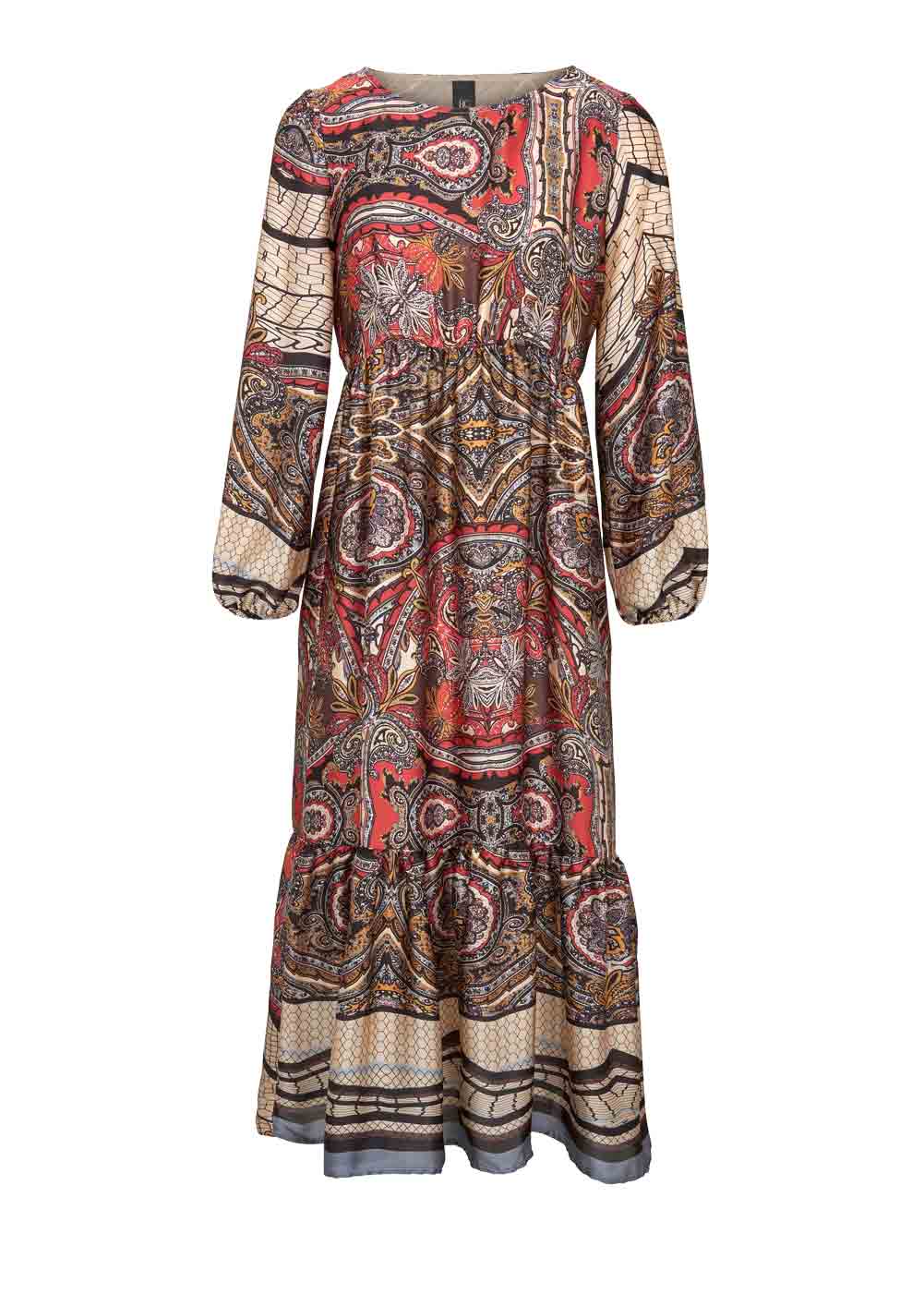 HEINE Damen Satin Maxikleid Bunt HEINE Damen Satin Maxikleid Bunt