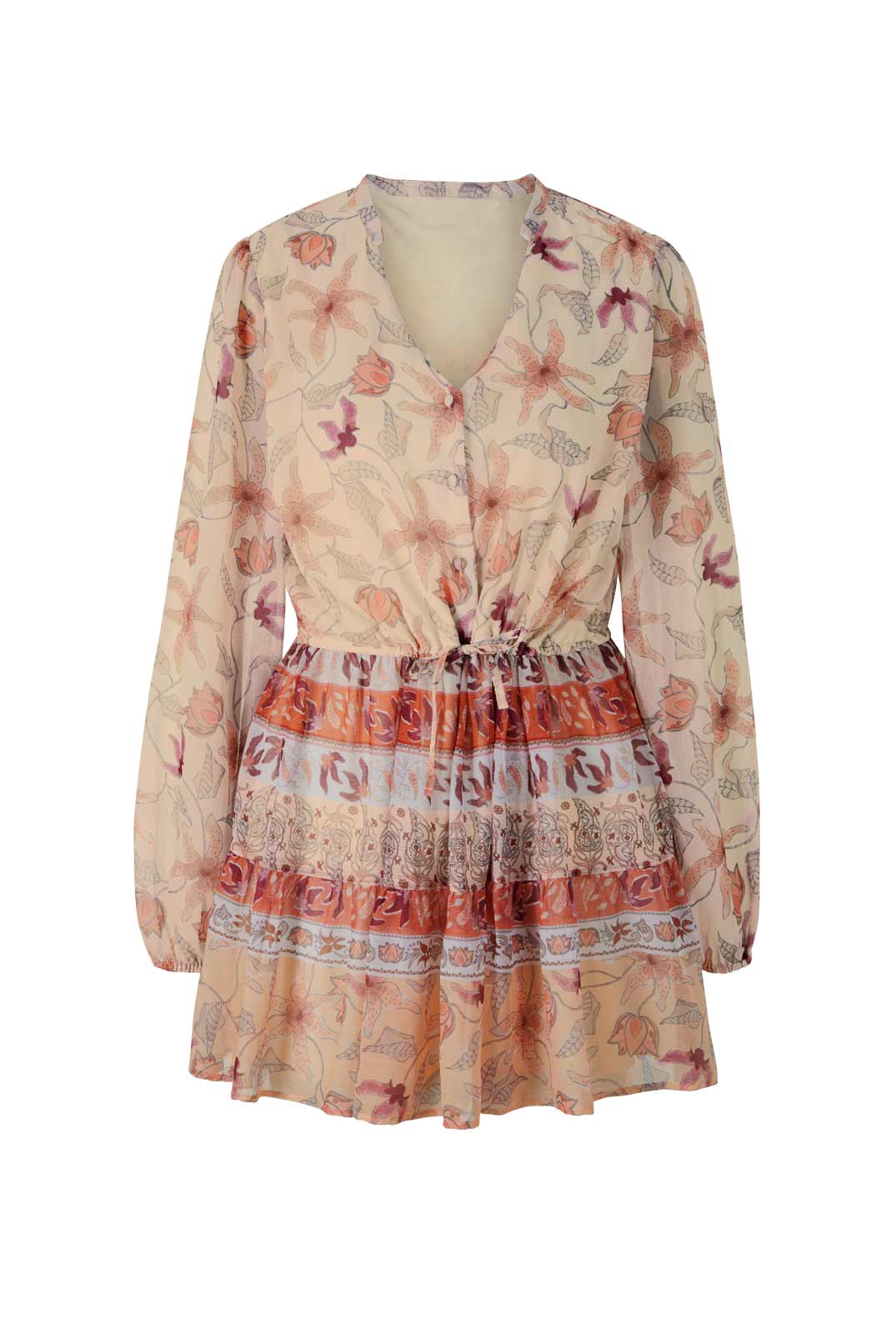 Damen Chiffontunika, mandarin Damen Chiffontunika, mandarin