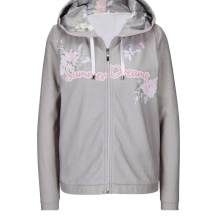Pullover helltaupe gemustert langarm Sweat Shirt Rundhals Pullover helltaupe gemustert langarm Sweat Shirt Rundhals