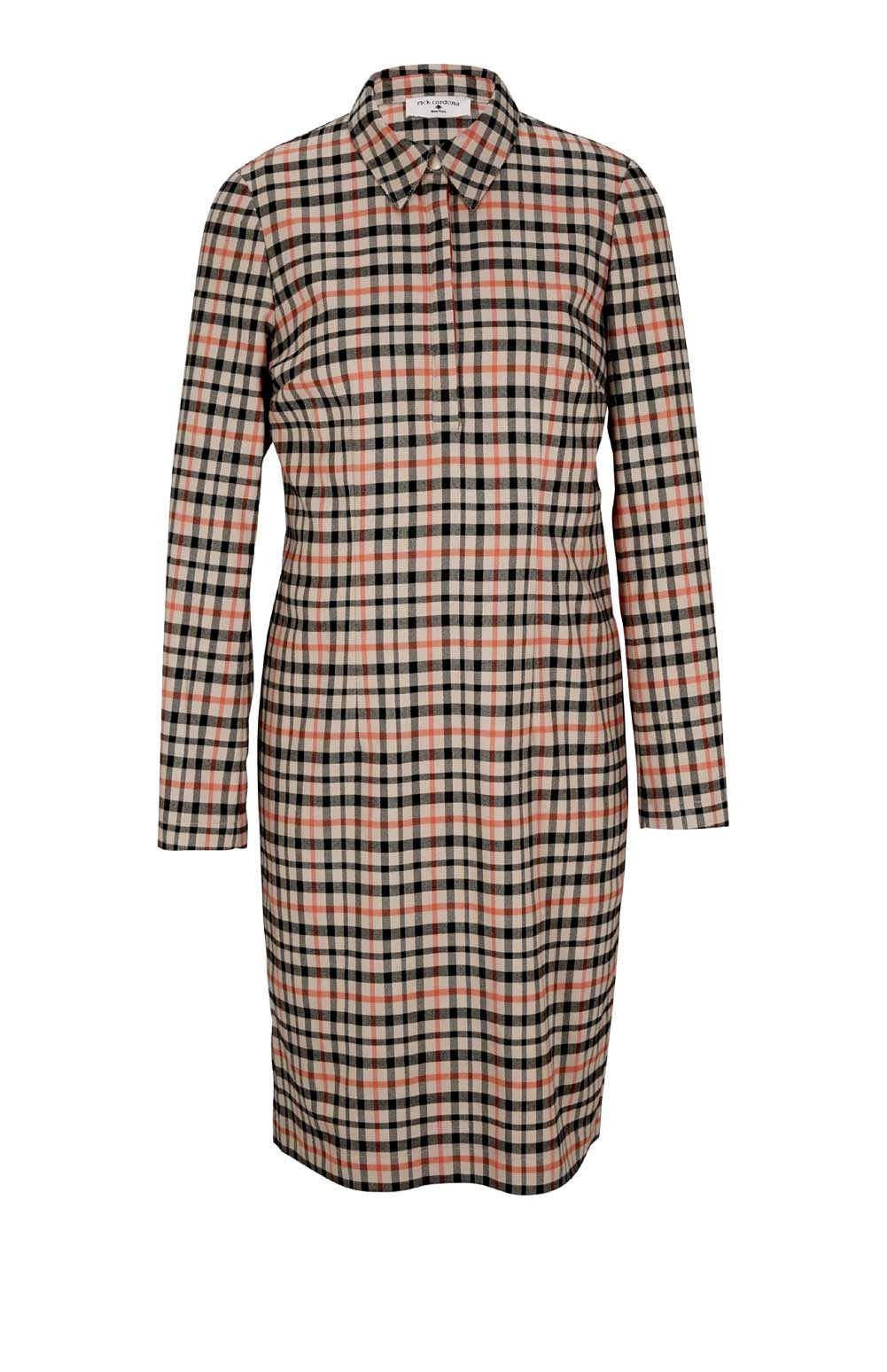 Rick Cardona Damen Kleid kariert knielang Bürokleid Karokleid, bunt Rick Cardona Damen Kleid kariert knielang Bürokleid Karokleid, bunt