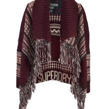 Damen Strickjacke von Superdry bordeaux-bunt Damen Strickjacke von Superdry bordeaux-bunt