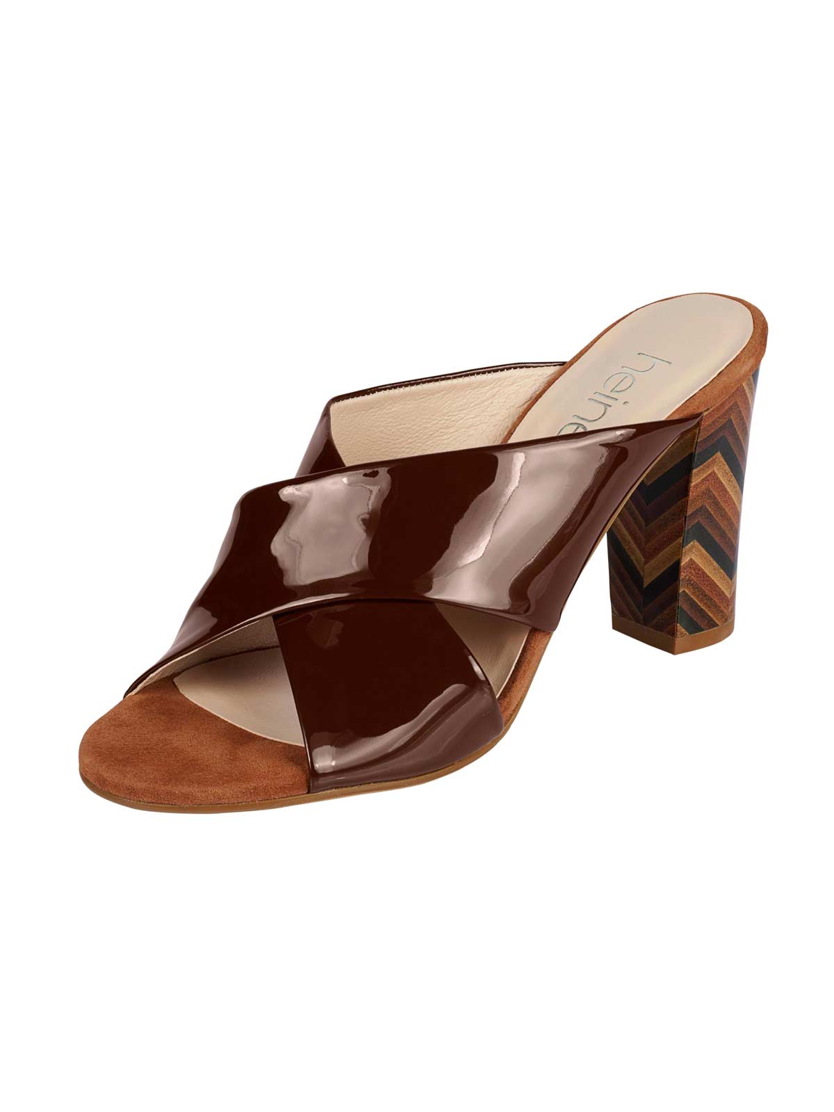 Pantolette 35 Sandalette hoch echtes Leder Sandalen Braun Sommerschuhe  Heine Pantolette 35 Sandalette hoch echtes Leder Sandalen Braun Sommerschuhe  Heine