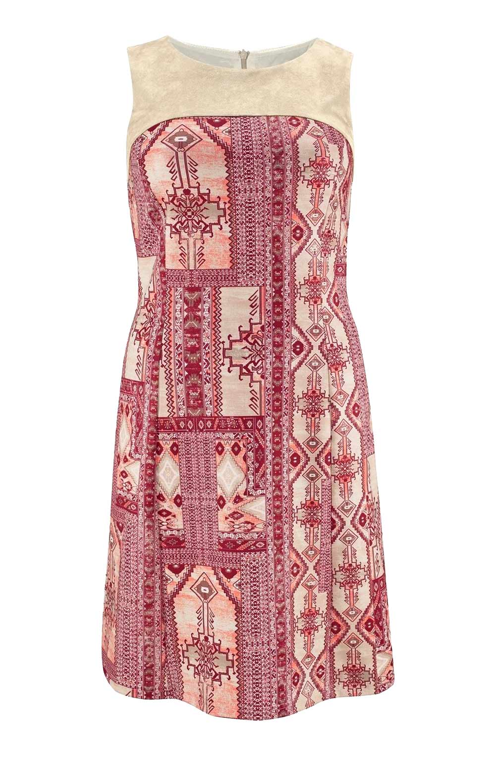 APART Damen Designer-Etuikleid Rot-Sand APART Damen Designer-Etuikleid Rot-Sand