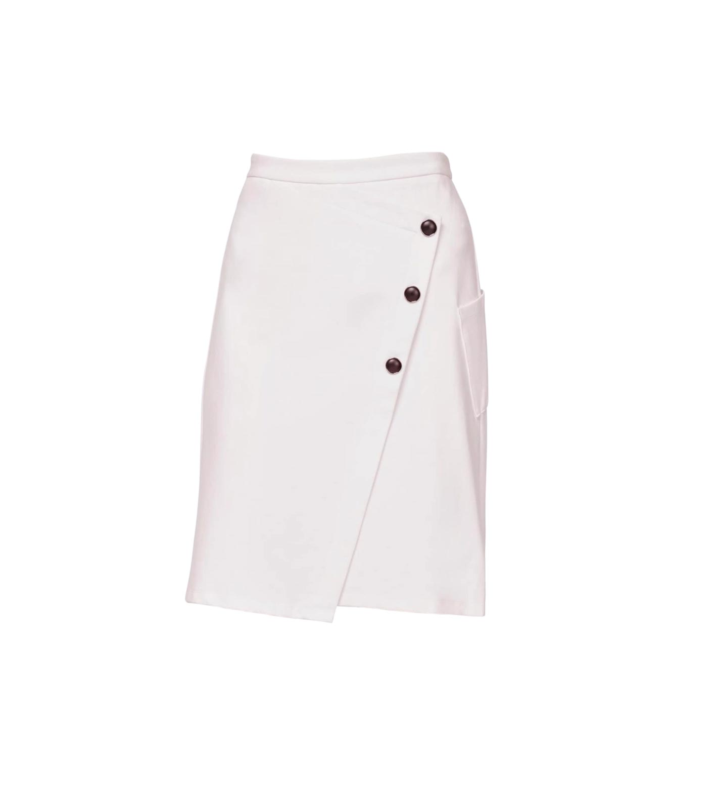 Damen Jerseyrock in Wickel-Optik, ecru Damen Jerseyrock in Wickel-Optik, ecru