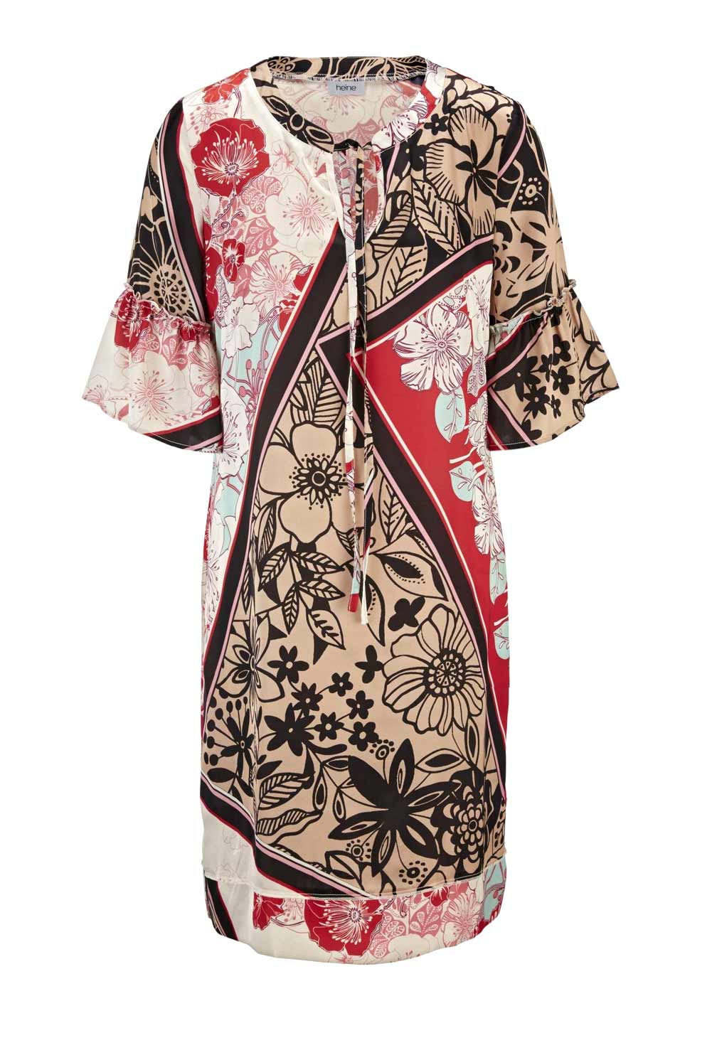 Damen Kleid Sommerkleid Minikeldi bunt Satin Kleid Freizeit Frühling kurz Damen Kleid Sommerkleid Minikeldi bunt Satin Kleid Freizeit Frühling kurz