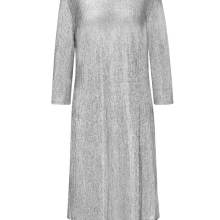 Damen Cocktailkleid, silberfarben figurbetont Knielang 3/4 Ärmel Damen Cocktailkleid, silberfarben figurbetont Knielang 3/4 Ärmel