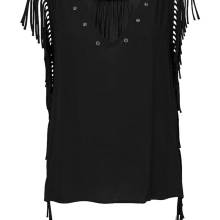 Damen Shirt Oberteil schwarz M Party PEPE JEANS m. Fransen Damen Shirt Oberteil schwarz M Party PEPE JEANS m. Fransen