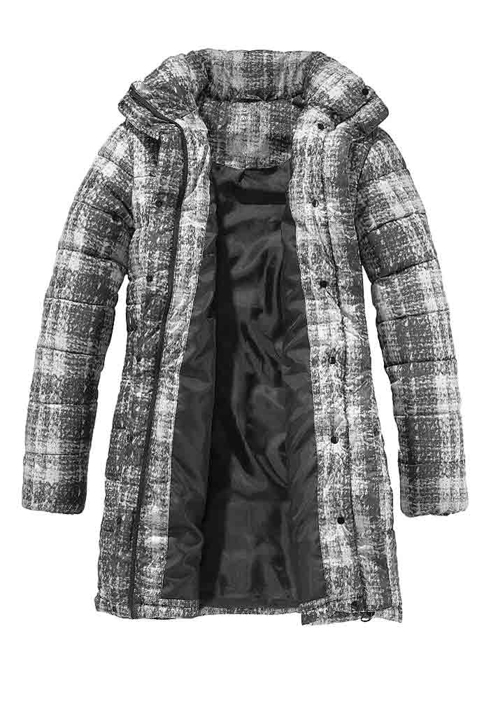BOYSENS Damen Jacke Winter warm grau-kariert 367.031 BOYSENS Damen Jacke Winter warm grau-kariert 367.031
